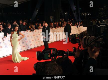 Michelle Keegan bei der Ankunft für die National Television Awards 2014 in der O2 Arena, London. Stockfoto