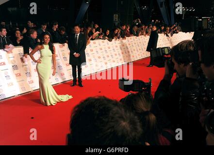 Michelle Keegan bei der Ankunft für die National Television Awards 2014 in der O2 Arena, London. Stockfoto