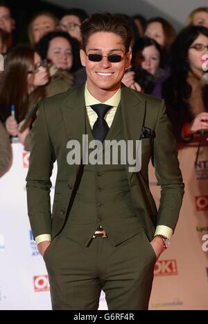 National Television Awards 2014 - Ankunft - London. Joey Essex bei der Ankunft für die National Television Awards 2014 in der O2 Arena, London. Stockfoto