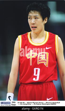 Die Olympischen Spiele In Atlanta. Damen Basketball. 25-JUL-96. Die Olympischen Spiele In Atlanta. Damen Basketball. Xin Liang, China Stockfoto