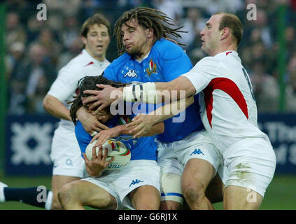 RBS 6 Nations Italien / England Stockfoto