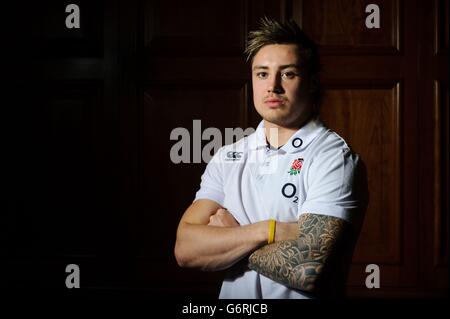 Rugby-Union - RBS 6 Nations Championship 2014 - Frankreich / England - England-Training - Pennyhill Park Stockfoto