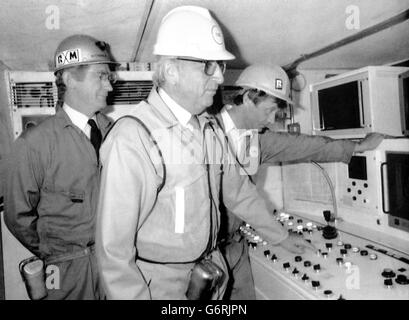 Ärmelkanal-Tunnel - Tunnelbohrmaschine Maschine - Herr Young, Richard Lewis und Peter Süd - Dover Stockfoto