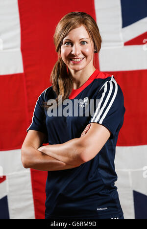 Großbritanniens Joanna Rowsell-Shand bei der Team-Ankündigung im Radsport National Centre, Manchester. Stockfoto