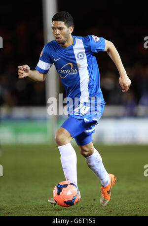 Fußball - FA-Cup - 3. Runde - Replay - Peterborough United gegen Kidderminster Harriers - London Road Stockfoto