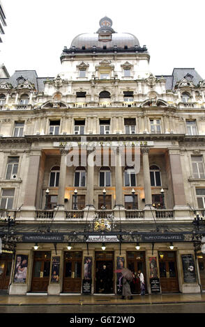 Her Majesty's Theatre. Her Majesty's Theatre in Haymarket, im Zentrum von London. Stockfoto