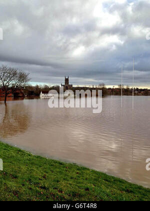 10. Februar Winterwetter Stockfoto
