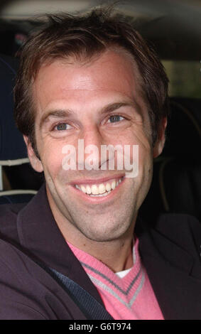 Greg Rusedski kommt zu Hause Stockfoto