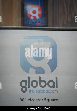 Der Hauptsitz von Global Radio im Londoner Leicester Square heute. Donnerstag, 6. Februar 2014. Bildnachweis sollte lauten: Stefan Rousseau/PA Stockfoto