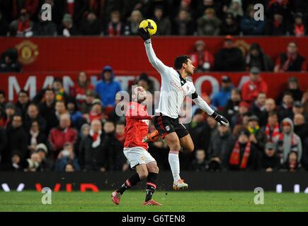 Fußball - Barclays Premier League - Manchester United gegen Fulham - Old Trafford Stockfoto