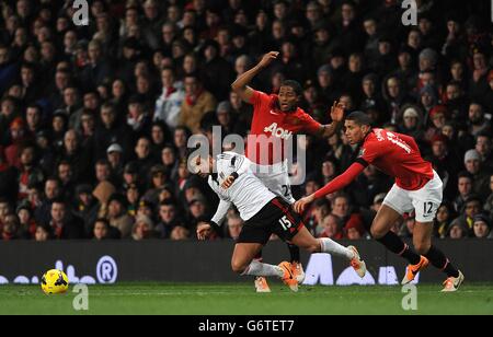 Fußball - Barclays Premier League - Manchester United gegen Fulham - Old Trafford Stockfoto