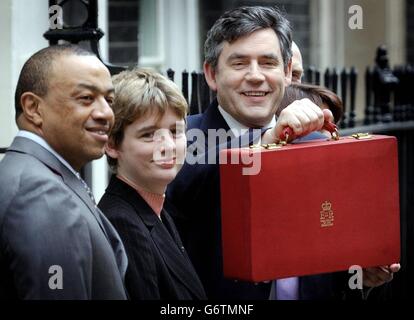 Gordon Brown Budget 2004 Stockfoto