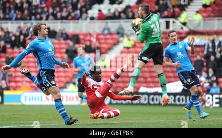 Fußball - Himmel Bet Meisterschaft - Middlesbrough gegen Leeds United - Riverside Stadium Stockfoto