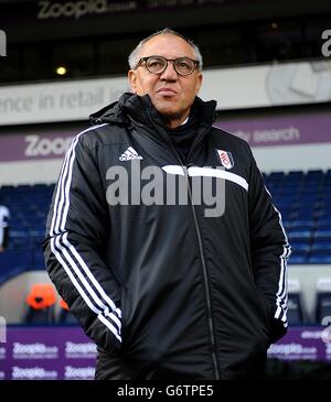 Fußball - Barclays Premier League - West Bromwich Albion gegen Fulham - The Hawthorns. Neuer Fulham-Manager Felix Magath vor dem Spiel Stockfoto