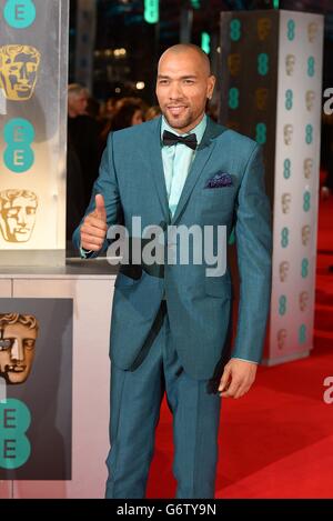 John Carew bei der Ankunft bei den EE British Academy Film Awards 2014 im Royal Opera House, Bow Street, London. Stockfoto