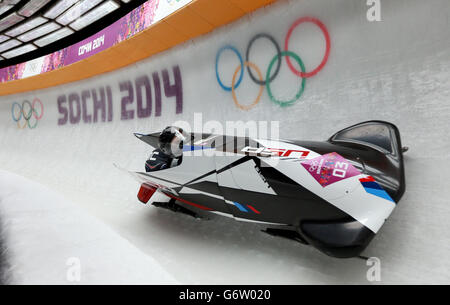 Olympischen Winterspiele in Sotschi - Tag 12 Stockfoto