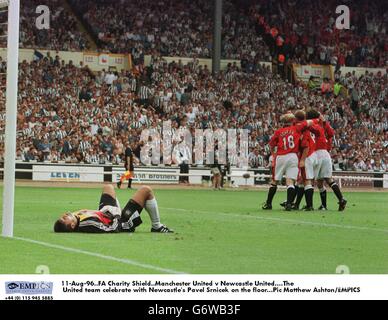 Fußball - FA Charity Shield - Manchester United gegen Newcastle United - Wembley-Stadion Stockfoto