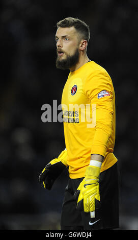 Fußball - FA Cup - Fünfte Runde - Sheffield Mittwoch / Charlton Athletic - Hillsborough. Charlton Athletic Torwart Ben Hamer Stockfoto