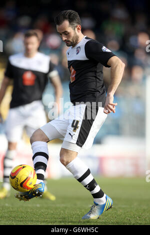 Fußball - Sky Bet League Two - Wycombe Wanderers / Chesterfield - Adams Park. Sam Hird, Chesterfield Stockfoto