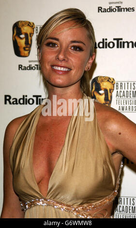 Tamzin Outhwaite während der British Academy Television Awards (BAFTA) - gesponsert von Radio Times - im Grosvenor House Hotel in Park Lane, im Zentrum von London. Stockfoto