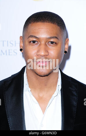 BAFTA Games Awards 2014 - London. Rickie Haywood Williams nimmt an den British Academy Games Awards im Tobacco Dock, London, Teil. Stockfoto