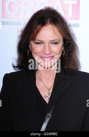 Jacqueline Bisset beim GROSSEN britischen Filmempfang in der Residenz des britischen Konsuls in Los Angeles, USA. Stockfoto