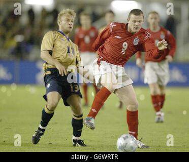 England gegen Schweden Stockfoto