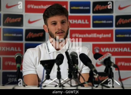 Fußball - internationale Freundschaftsspiele - England V Dänemark - England-Pressekonferenz - The Grove Hotel Stockfoto