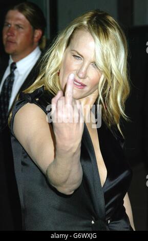 Die Schauspielerin Daryl Hannah kommt zur Premiere ihres neuen Films 'Kill Bill Vol. 2' im Arclight's Cinerama Dome in Los Angeles. Stockfoto