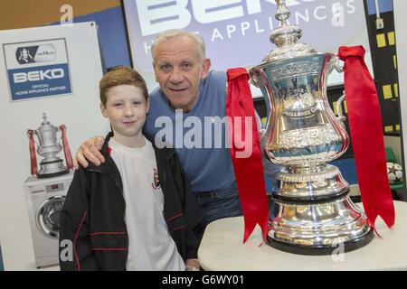 Beko Keepy-Uppy Challenge. Ermutigt Gemeinden in ganz Großbritannien, aktiv zu werden. Stockfoto