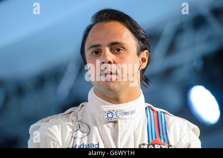 Motor Racing - Formel 1 - 2014 Williams Formel 1 Auto Start - London Stockfoto