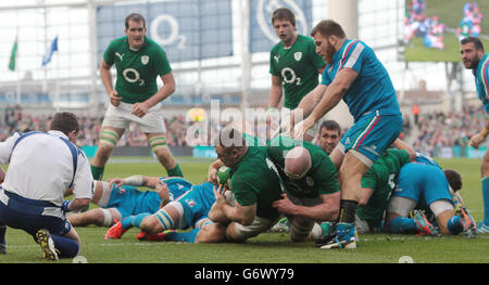 Rugby-Union - RBS Six Nations - Irland / Italien - Aviva Stadium Stockfoto