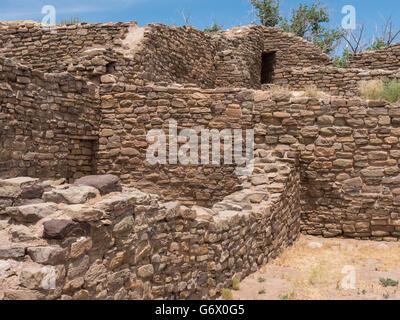 Aztekische Ruinen Nationaldenkmal, Aztec, New Mexico. Stockfoto