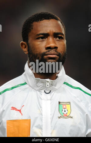 Fußball - Internationale Freundschaften - Portugal gegen Kamerun - Estadio Dr Magalhaes Pessoa. Aurelien Chedjou, Kamerun Stockfoto