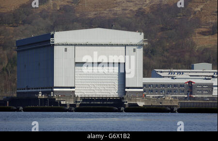 HM Naval Base Clyde Faslane - Lager Stockfoto