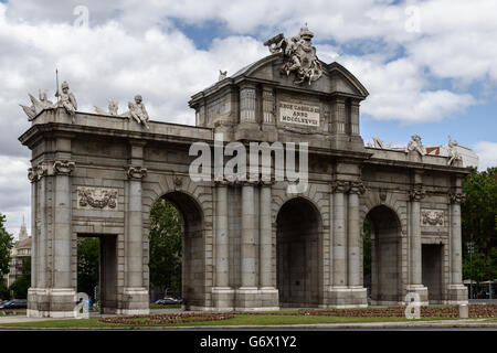 Puerta de Alcala, Alcalá, Madrid City, Spanien Stockfoto