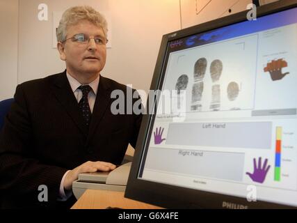 Biometrische Ausweise des Brown Stockfoto