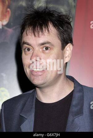 Kevin Eldon kommt zur Weltpremiere von Shaun of the Dead im Warner West End Kino am Leicester Square im Zentrum von London an. Stockfoto