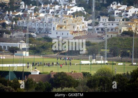 Ein Blick auf den La Manga Club, Spanien. Eine allgemeine Ansicht des La Manga Clubs, Spanien. Stockfoto