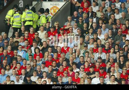 Old Trafford-Sicherheit Stockfoto