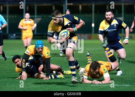 Rugby-Union - Aviva Premiership - Worcester Warriors V London Wasps - Sixways Stadium Stockfoto