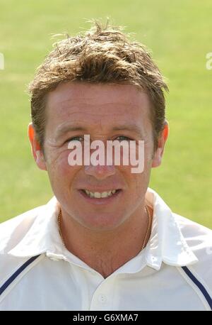 Robert Croft, Kapitän des Glamorgan County Cricket Club. Stockfoto