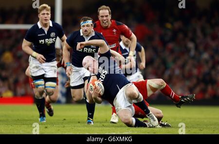 Rugby-Union - RBS Six Nations - Wales V Schottland - Millennium Stadium Stockfoto