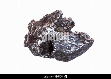 Sikhote-Alin-Meteorit, Eisen-Nickel-Meteoriten, Zusammensetzung 93 % Fe, 5,9 % Ni, 0,42 % Co, 0,46 % P, 0,28 % S, ein Eisen-Meteorit Stockfoto