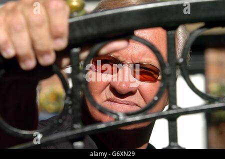 Ron Atkinson zu Hause Stockfoto