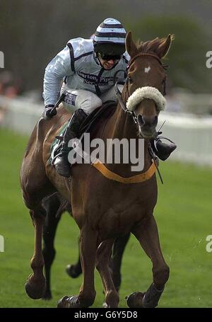 Moss Harvey, geritten von Graham Lee, gewinnt die 16.40 Uhr in Perth. Stockfoto