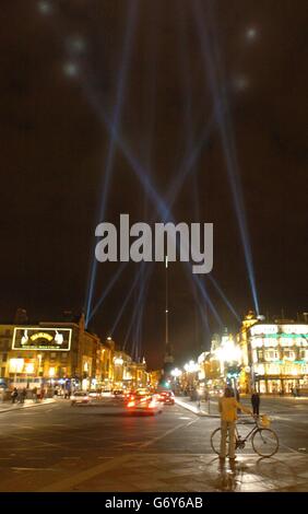 Dublin-Lichter gehen online Stockfoto