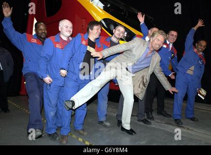 Sir Richard Branson besucht die ALSTOM-Werk Stockfoto