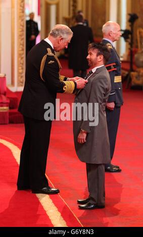 Investitur am Buckingham Palace Stockfoto