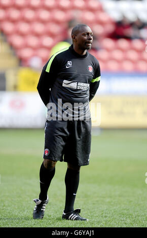 Fußball - Sky Bet Championship - Charlton Athletic gegen Burnley - The Valley. Charlton Athletic Assistant Manager Alex Dyer Stockfoto